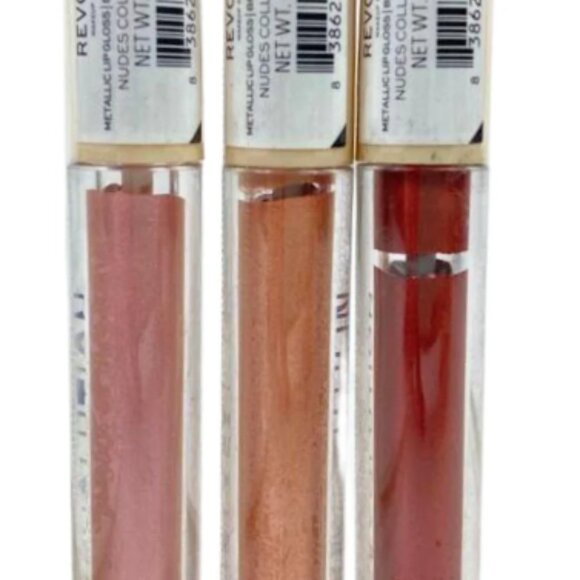 SET of 3: Revolution London Metallic Lip Gloss - Limited Edition Colors - Picture 4 of 4